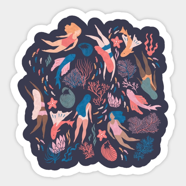 Almost Mermaid Sticker by Lidiebug